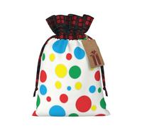 Twister - Bolsa de regalo de Navidad con diseño de lunares, ideal para envolver tus vacaciones