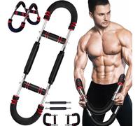 Twister - Entrenador de brazos ajustable para pecho (30-50 kg, 70-110 libras), barra de giro portátil con diseño desmontable, ejercicios de fitness en cualquier lugar