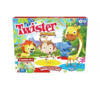 Twister Junior Game, Animal Adventure Alfombrilla de 2 Caras, 2 Juegos en 1, Juego de Fiesta, Juego de Interior para 2-4 Jugadores