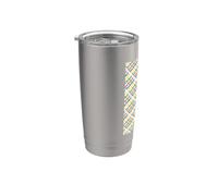 Twister Logo Pattern Vaso térmico de acero inoxidable de doble pared
