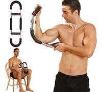 Twister para Brazos - Expansor de Pecho Ajustable, Entrenador de Brazos con Mango de Espuma, ejercitador de Fuerza de muñeca, Equipo de Entrenamiento de Hombros para Fitness en casa