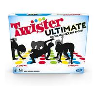 Twister Ultimate: alfombrilla más grande, puntos de color, familia, juego de fiesta para niños a partir de 6 años; compatible con Alexa (exclusivo de Amazon)