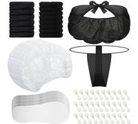 Twistover Kit personal desechable de 150 piezas para bronceado en aerosol, incluye 30 brasieres desechables, 30 bragas de tanga para spa, 30 tapones de nariz, 30 almohadillas de pies bronceados en
