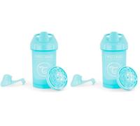 TWISTSHAKE 78274 - Vaso con boquilla, color pastel azul (Paquete de 2)