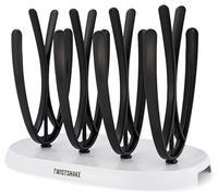 Twistshake 78662 Escurridor para biberones para 8 biberones, Sin BPA, Negro/Blanco
