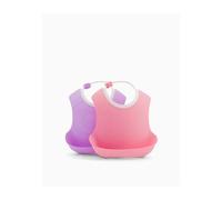 TwistShake Babero Rosa y Lila 2uds