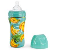 Twistshake Biberón Anticólico Acero Banana +4m 330 ml