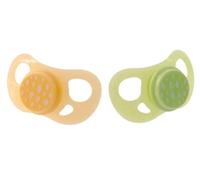 Twistshake 2x Chupete de ortodoncia, chupete para bebés, sin BPA, BPF, BPS, 6+ meses, verde cactus y beige caramelo