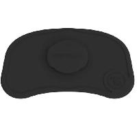 Twistshake Click-Mat Plato con Tapa y Mantel Antiadherente Negro