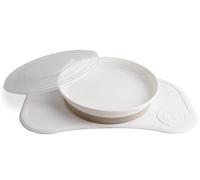 Twistshake Set Click-Mat Mini Blanco + Plato