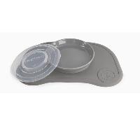 Twistshake Set Click-Mat Mini Gris + Plato