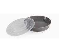 Twistshake Plato Antideslizante con Tapa Gris Pastel +6m