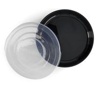 TWISTSHAKE Plato Sellado con Tapa PP y Fondo de Silicona, Alimentación para bebes, Vajilla Libre de BPA, 6+ Meses, Negro