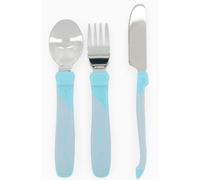 Twistshake Set de Cubiertos de Acero Azul Pastel +12m