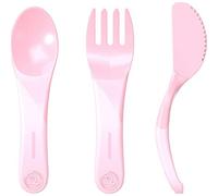 Twistshake Set de Cubiertos de Aprendizaje +6 Meses Rosa