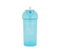 TWISTSHAKE Straw Cup Vaso de Aprendizaje para Beber con Antiderrame Boquilla con Silicona Pajita 360 ml, Taza de Entrenamiento para Sorber para Bebé, Sin BPA, 6 + Meses, Azul Pastel