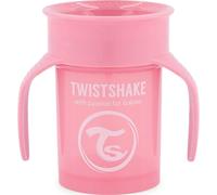 Twistshake Taza de aprendizaje 360° antiderrames con asas sin BPA +6 meses Rosa 1 ud