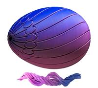 Twisty Fidget Egg - Rotating Puzzle Egg, Internal Gear Sensory Gadget with Mechanical Gears, Stress Ease Tool, Easter Basket Stuffer, Iridescent 3D Printed Desk Ornament for Easter