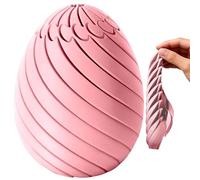 Twisty Fidget Egg - Rotating Puzzle Egg, Internal Gear Sensory Gadget with Mechanical Gears, Stress Ease Tool, Easter Basket Stuffer, Iridescent 3D Printed Desk Ornament for Easter