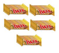 Twix Bombones de galletas de caramelo, 50 g, 25 unidades