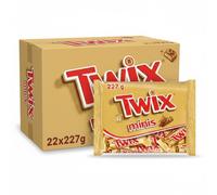 Twix Minis Barritas de Chocolate con Leche, Galleta y Caramelo, 227g, Pack de 22 Unidades