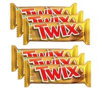 Twix Paquete de 6 barras de chocolate de 50 g con relleno de turrón suave, caramelo masticable y galleta crujiente, paquete de chocolate premium para compartir con familiares y amigos