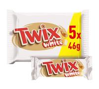 Twix White Barritas de Galleta Crujiente, Caramelo, Chocolate Blanco 5x46g