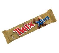 Twix Xtra Chocolade Reep Single 75 Gram - Doos 30 stuks