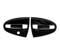 Twixral Embellecedor de botones para volante coche para Smart Two 451 modificación exterior del decoración(Door Bowl-black)