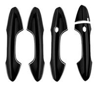 Twixral Embellecedor de manija puerta exterior izquierda para Hyundai para Kona 2024(Bright Black)