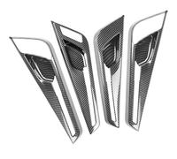 Twixral Manija de puerta interior del coche Molduras interiores de fibra de carbono para Kia EV6 2021-2022 (LHD), 4 unidades