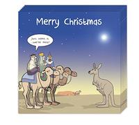 Twizler Divertidas tarjetas de Navidad, paquete de 12 - Diseño de Reyes Magos - Divertidas tarjetas de Navidad - Paquete de 12 tarjetas de Navidad - Tarjetas de Feliz Navidad