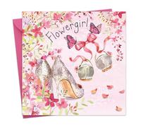 Twizler Flowergirl Card - Tarjeta de niña de las flores - Tarjeta para flores