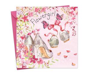 Twizler Flowergirl Card - Tarjeta de niña de las flores - Tarjeta para flores