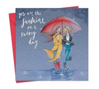 Twizler Tarjeta de amistad para ella - You Are The Sunshine On A Rainy Day - Tarjeta de felicitación para amigas para mujer