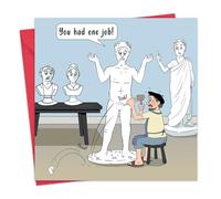 Twizler Tarjeta divertida para él o ella, artista escultor, divertida tarjeta de cumpleaños para hombres o mujeres, interior en blanco, feliz cumpleaños, aniversario, jubilación