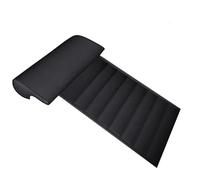 TWMEU Cojín Extensor De Asiento De Coche para El Conductor De Cuero Universal con Espuma Viscoelástica para Piernas Fundas para Asiento Coche(Black)
