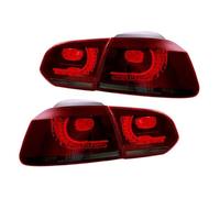 TWMEU Faros Delantero Para VW Para Golf6 Mk6 R20 2008-2013 Luz Intermitente De Agua Corriente Trasera 1 Par Conjunto Trasero Coche(Type A Red Smoker)