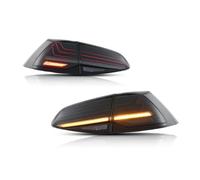 TWMEU Faros Delantero Para VW Para Golf7 Para Golf7.5 Mk7 Mk7.5 2013-2016-up Luz De Freno Con Luz Señal Giro LED Conjunto De Luz Trasera De Coche(Laser Smoked 2PCs)
