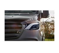 TWMEU Juego Faros Delanteros Para Benz Para Sprinter Faro LED 2018-2023 Luces Diurnas Ojo Ángel Proyector Dual Accesorios Coche Modificado 2 Uds Luces Coche Juego Faros Automóvil