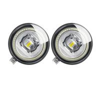 TWMEU Luz Antiniebla Parachoques Delantero Para Dodge Para Challenger 2011 2012 Para SRT8 2013 2014 2X30W LED Ojo Ángel Luz Antiniebla DRL Delantera Circulación Diurna Coche(Yellow Blue)