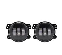 TWMEU Luz Antiniebla Parachoques Delantero Para Dodge Para Viaje Para Magnum Para Cargador 60W 4 Pulgadas Luces Antiniebla LED Con Anillo Halo Blanco DRL Lámpara Señal Giro(B 2pcs)