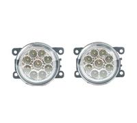 TWMEU Luz Antiniebla Parachoques Delantero Para Ford Para Focus 2 MK2 2009-2011 Luces Antiniebla LED Faro Cubierta Luz Rejilla Cromo Bisel Arnés Interruptor Kit