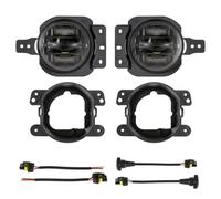 TWMEU Luz Antiniebla Parachoques Delantero Para Jeep Para Wrangler JL 2018-2022 60W Luces Antiniebla LED DRL Con Soporte Montaje Arnés 6000K 1200LM IP65 Impermeable