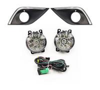 TWMEU Luz Antiniebla Parachoques Delantero Para Mitsubishi Para Outlander 2016-2019 Luz LED Antiniebla Cubierta Faros Kit Circulación Diurna Interruptor(9LED set)