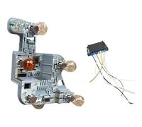 TWMEU Luz Trasera Circuito Para Benz W204 Clase C C180 C200 C280 C300 C320 2007-2011 Lámpara Luz Trasera Soporte Bombilla Accesorios Base Placa Circuito Placa Circuito Luz Trasera(Left A Set)