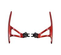 TWMEU Para Nissan Para GT-R R35 2008-2016 Paleta De Cambio | Interior modificado del coche de la palanca de cambios del volante de la fibra de carbono Paletas Cambio(Red)