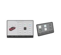 TWMEU Protector Pantalla Auto Navi Para Tesla Para Model 3 Para Highland 23 Película Navegación Pantalla Trasera HD Protectoras Esmeriladas Alta Definición Protectoras Pantalla(3 2PCS Frost)