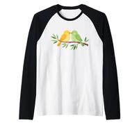 Two Birds On A Branch Bird Watcher Bird Watching Birding Camiseta Manga Raglan