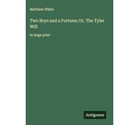 Two Boys and a Fortune; Or, The Tyler Will: in large print